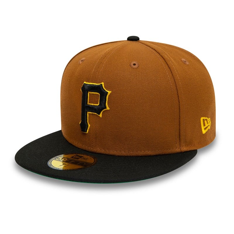 59fifty New Era Pittsburgh Pirates World Series Fitted Gorras Marrom | BE2071583