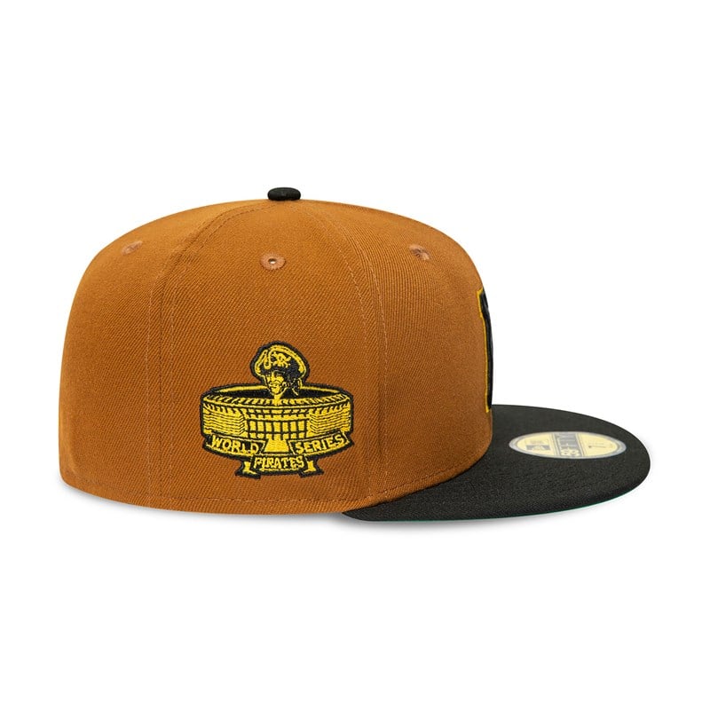 59fifty New Era Pittsburgh Pirates World Series Fitted Gorras Marrom | BE2071583