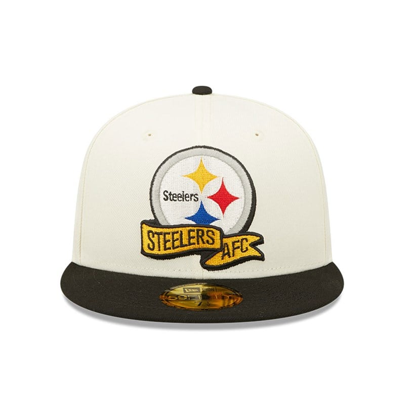 59fifty New Era Pittsburgh Steelers NFL Sideline 2022 Fitted Gorras Blancos | BF1259374