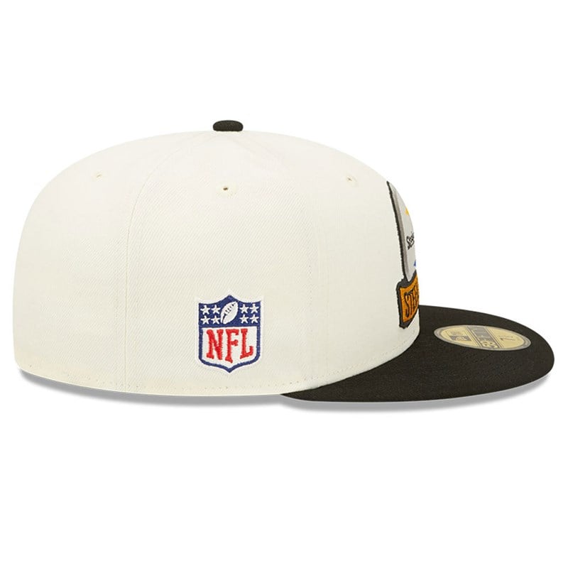 59fifty New Era Pittsburgh Steelers NFL Sideline 2022 Fitted Gorras Blancos | BF1259374