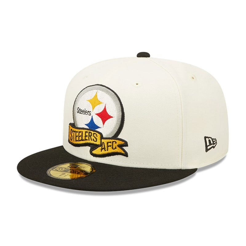 59fifty New Era Pittsburgh Steelers NFL Sideline 2022 Fitted Gorras Blancos | BF1259374