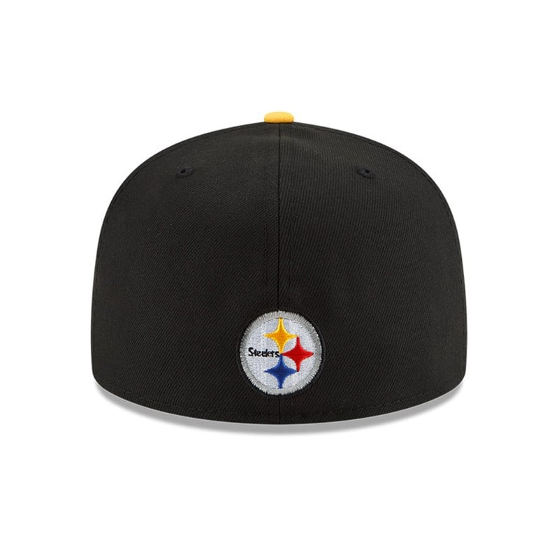 59fifty New Era Pittsburgh Steelers NFL Draft Fitted Gorras Negros | EB5204917