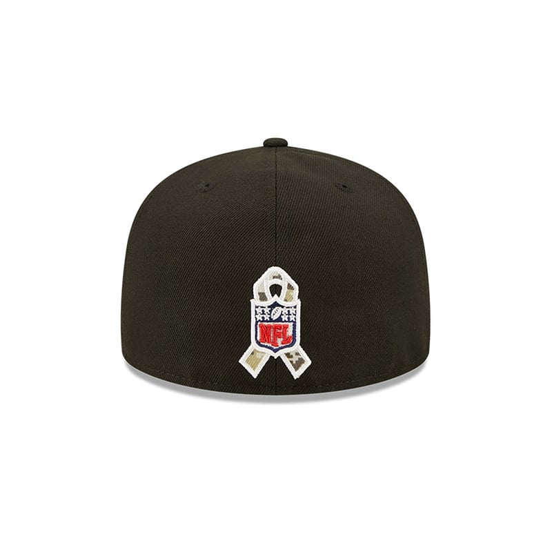 59fifty New Era Pittsburgh Steelers NFL Salute To Service Fitted Gorras Negros | YL2684013