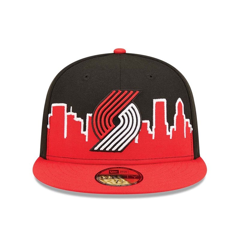 59fifty New Era Portland Trial Blazers NBA 2022 Fitted Gorras Negros | SR1975360