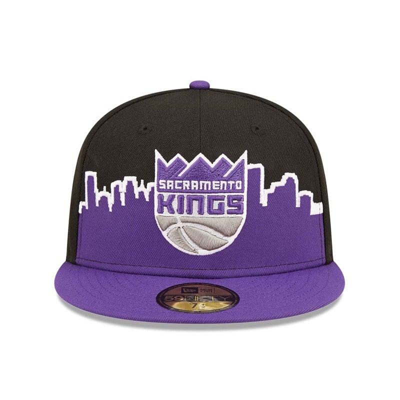 59fifty New Era Sacramento Kings NBA 2022 Fitted Gorras Negros | XN2804596