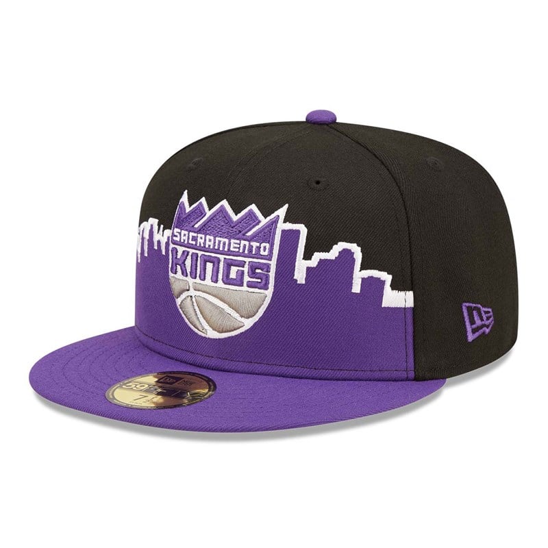 59fifty New Era Sacramento Kings NBA 2022 Fitted Gorras Negros | XN2804596