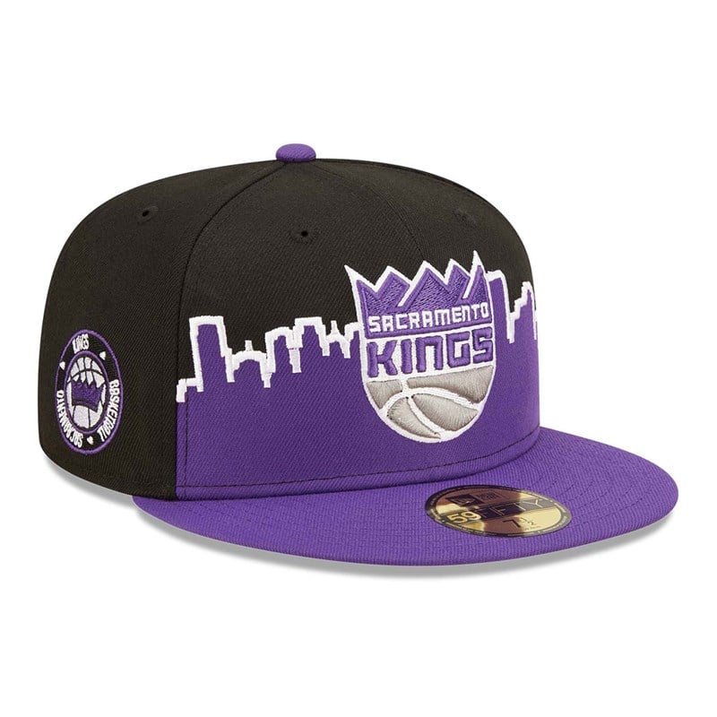 59fifty New Era Sacramento Kings NBA 2022 Fitted Gorras Negros | XN2804596