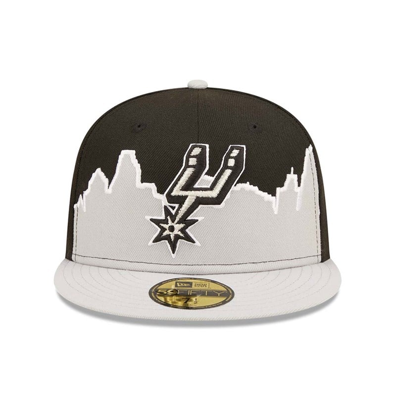 59fifty New Era San Antonio Spurs NBA 2022 Fitted Gorras Negros | FV3891056