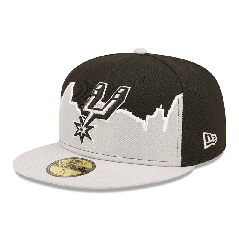 59fifty New Era San Antonio Spurs NBA 2022 Fitted Gorras Negros | FV3891056