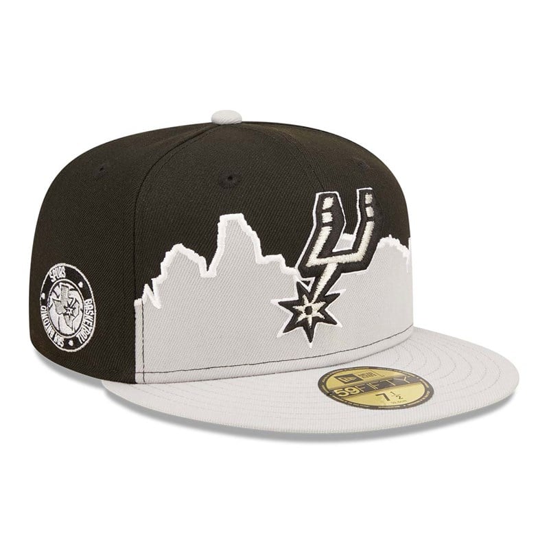 59fifty New Era San Antonio Spurs NBA 2022 Fitted Gorras Negros | FV3891056