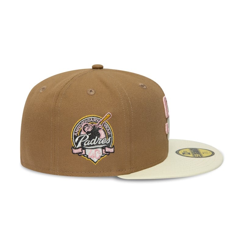 59fifty New Era San Diego Padres 40th Anniversary Fitted Gorras Marrom | DU4861297