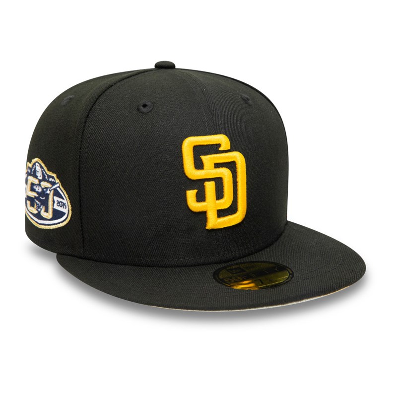 59fifty New Era San Diego Padres 50th Anniversary Fitted Gorras Negros | RN7398406