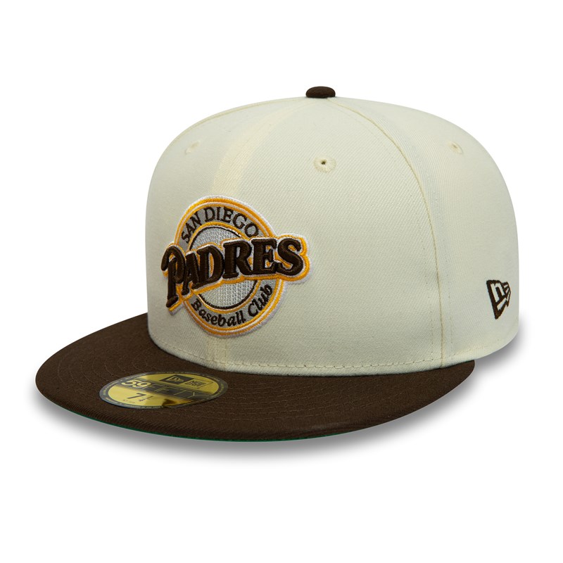 59fifty New Era San Diego Padres Chrome Fitted Gorras Blancos | ZN7129840