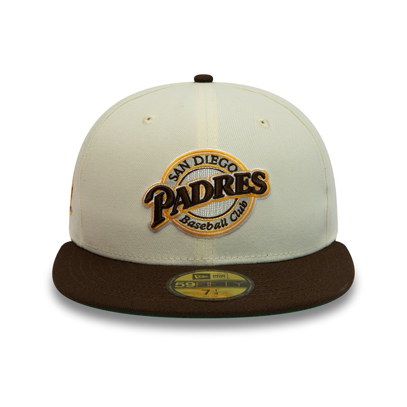 59fifty New Era San Diego Padres Chrome Fitted Gorras Blancos | ZN7129840