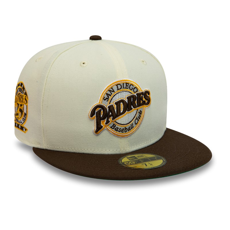 59fifty New Era San Diego Padres Chrome Fitted Gorras Blancos | ZN7129840