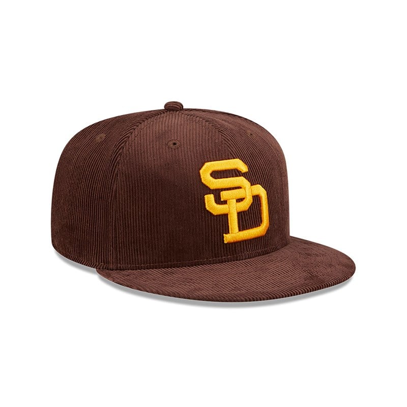 59fifty New Era San Diego Padres Cooperstown Fitted Gorras Marrom | YT0753821