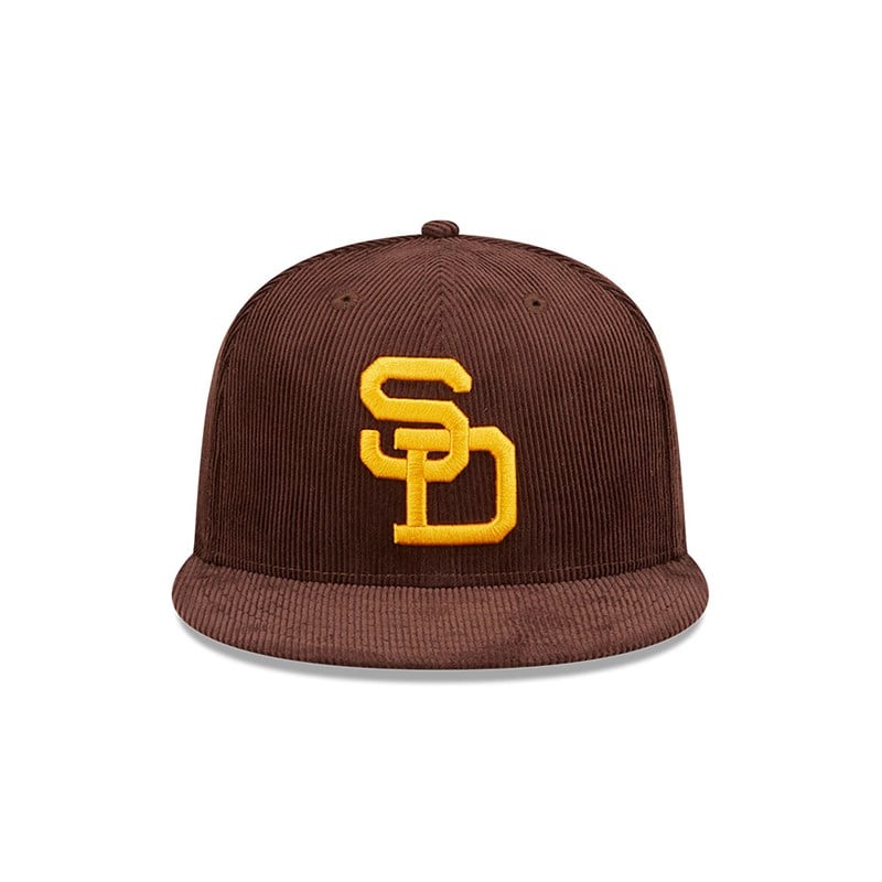 59fifty New Era San Diego Padres Cooperstown Fitted Gorras Marrom | YT0753821