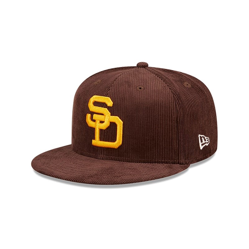 59fifty New Era San Diego Padres Cooperstown Fitted Gorras Marrom | YT0753821