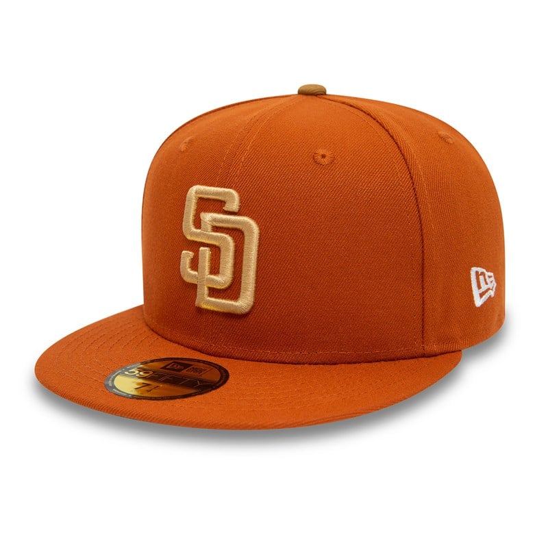 59fifty New Era San Diego Padres Fall Colours Fitted Gorras Naranjas | MX6702918