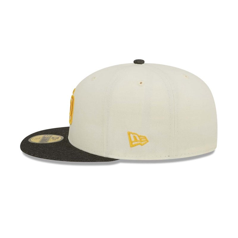 59fifty New Era San Diego Padres MLB Chrome Fitted Gorras Blancos | HU8926740