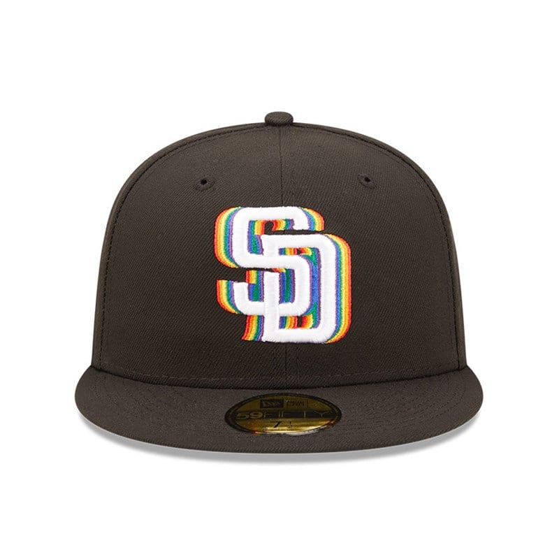 59fifty New Era San Diego Padres MLB Prismatic Fitted Gorras Negros | ZX2465097