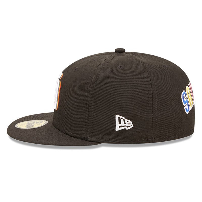 59fifty New Era San Diego Padres MLB Prismatic Fitted Gorras Negros | ZX2465097