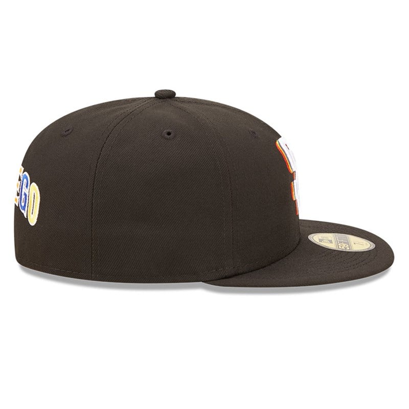 59fifty New Era San Diego Padres MLB Prismatic Fitted Gorras Negros | ZX2465097