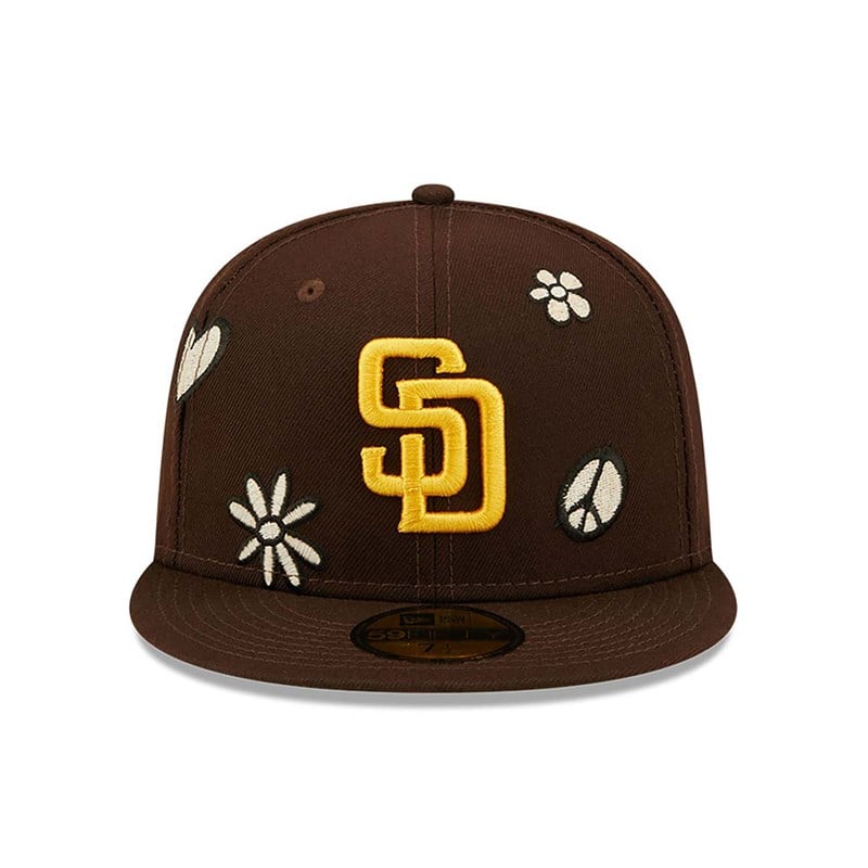 59fifty New Era San Diego Padres MLB Sunlight Pop Gorras Marrom | QD0698235