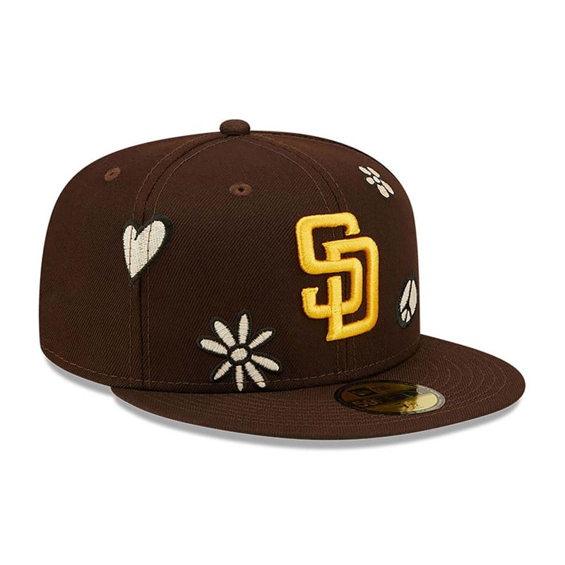 59fifty New Era San Diego Padres MLB Sunlight Pop Gorras Marrom | QD0698235