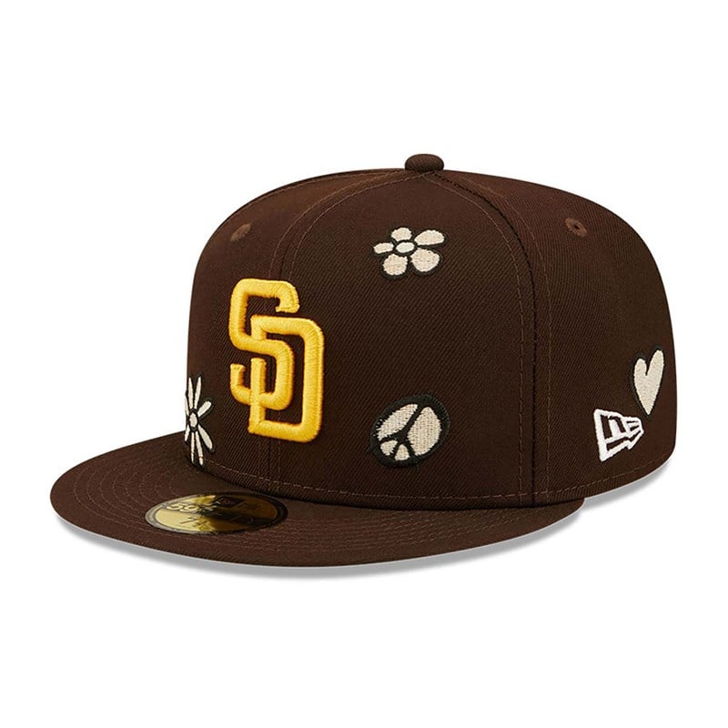 59fifty New Era San Diego Padres MLB Sunlight Pop Gorras Marrom | QD0698235