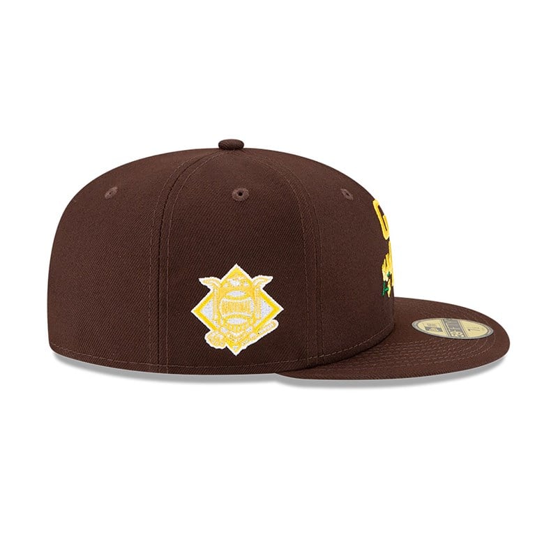 59fifty New Era San Diego Padres Side Patch Bloom Fitted Gorras Marrom | AL8657419