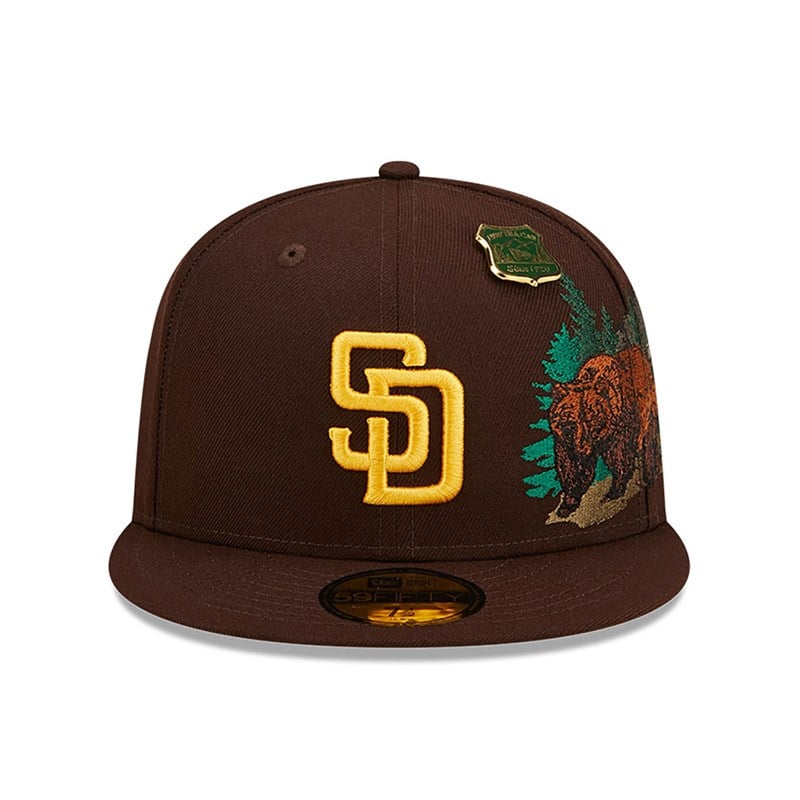 59fifty New Era San Diego Padres State Park Fitted Gorras Marrom | YV7194063