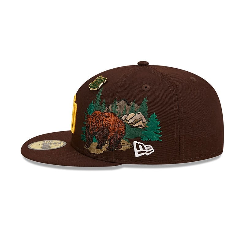 59fifty New Era San Diego Padres State Park Fitted Gorras Marrom | YV7194063