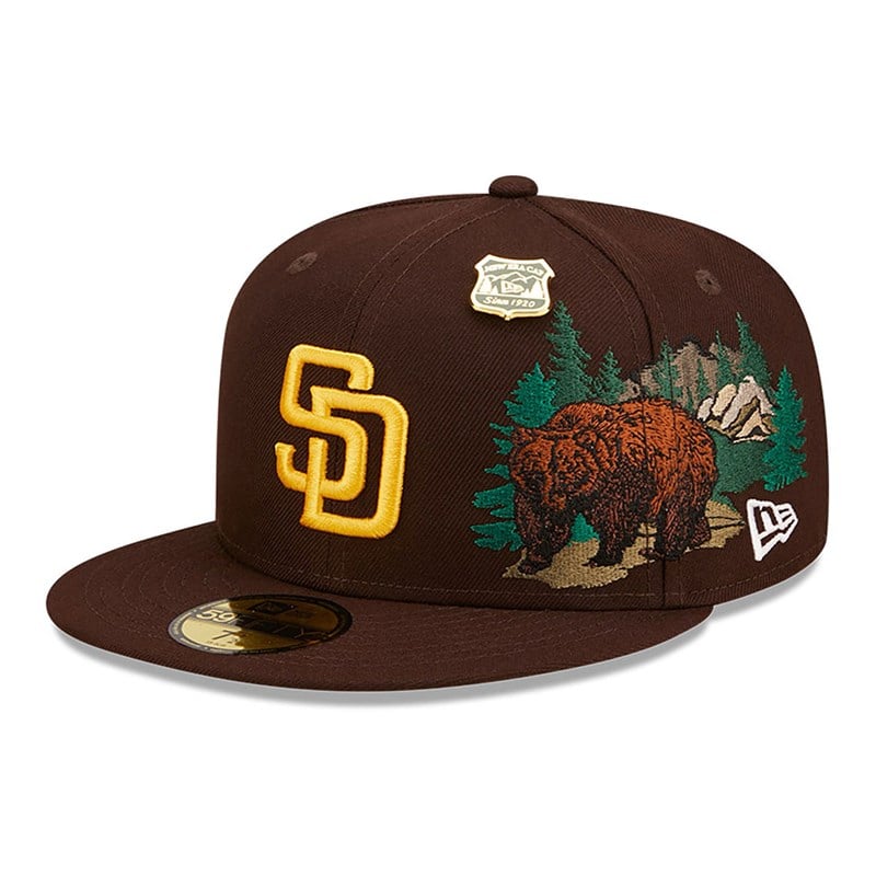 59fifty New Era San Diego Padres State Park Fitted Gorras Marrom | YV7194063