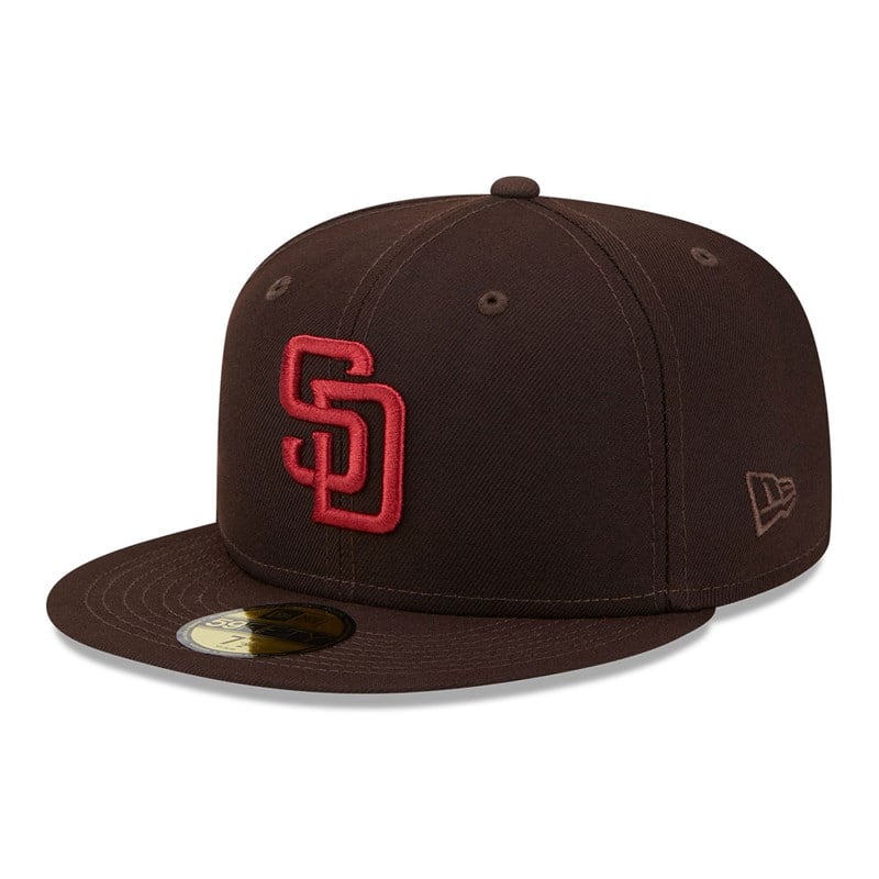 59fifty New Era San Diego Padres State Tartan Fitted Gorras Marrom | RU2081634