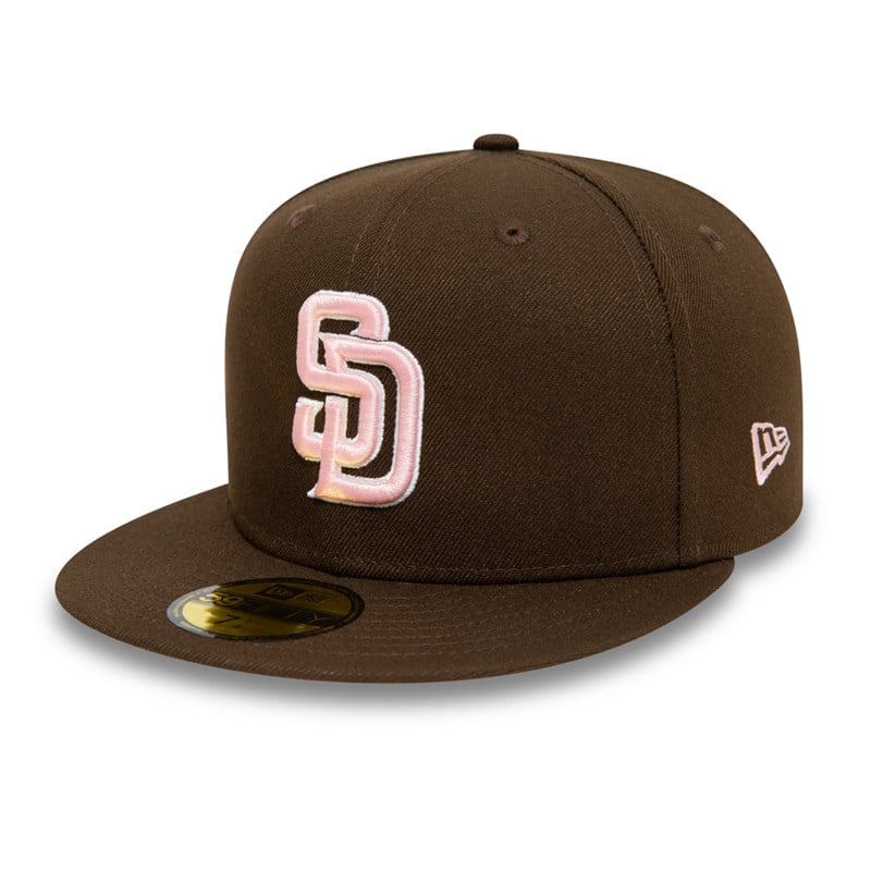 59fifty New Era San Diego Padres Walnut And Gorras Marrom | ZH6758943