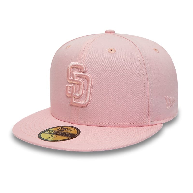 59fifty New Era San Diego Padres World Series Tonal Fitted Gorras Rosas | AB4981756