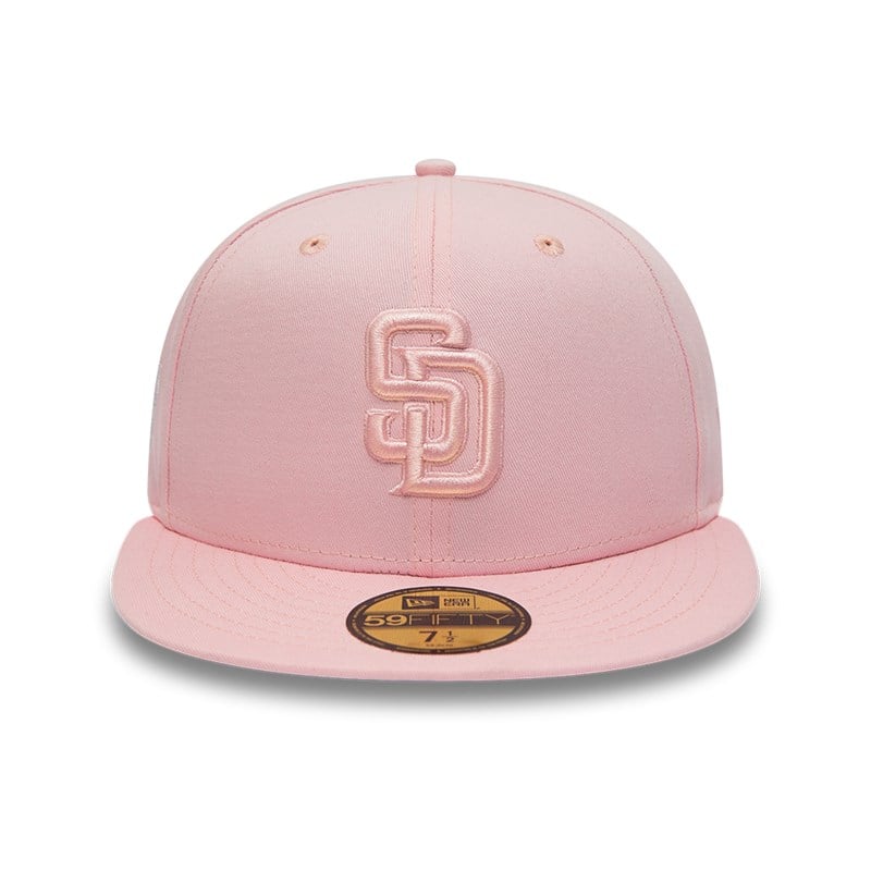 59fifty New Era San Diego Padres World Series Tonal Fitted Gorras Rosas | AB4981756