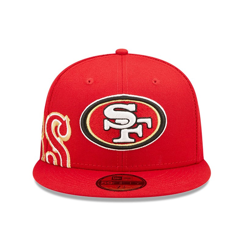 59fifty New Era San Francisco 49ers NFL Side Split Fitted Gorras Rojos | KM3709425