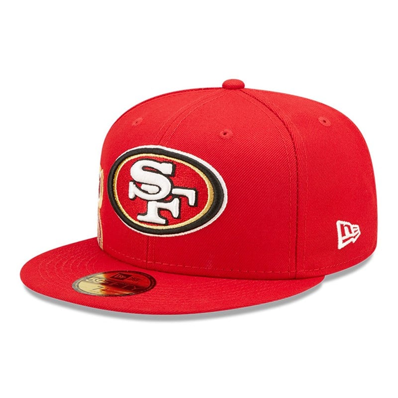 59fifty New Era San Francisco 49ers NFL Side Split Fitted Gorras Rojos | KM3709425