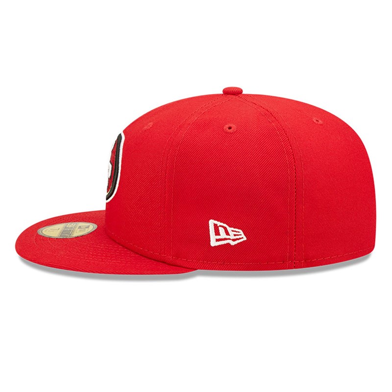 59fifty New Era San Francisco 49ers NFL Side Split Fitted Gorras Rojos | KM3709425