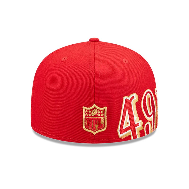 59fifty New Era San Francisco 49ers NFL Side Split Fitted Gorras Rojos | KM3709425