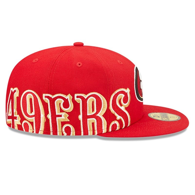 59fifty New Era San Francisco 49ers NFL Side Split Fitted Gorras Rojos | KM3709425