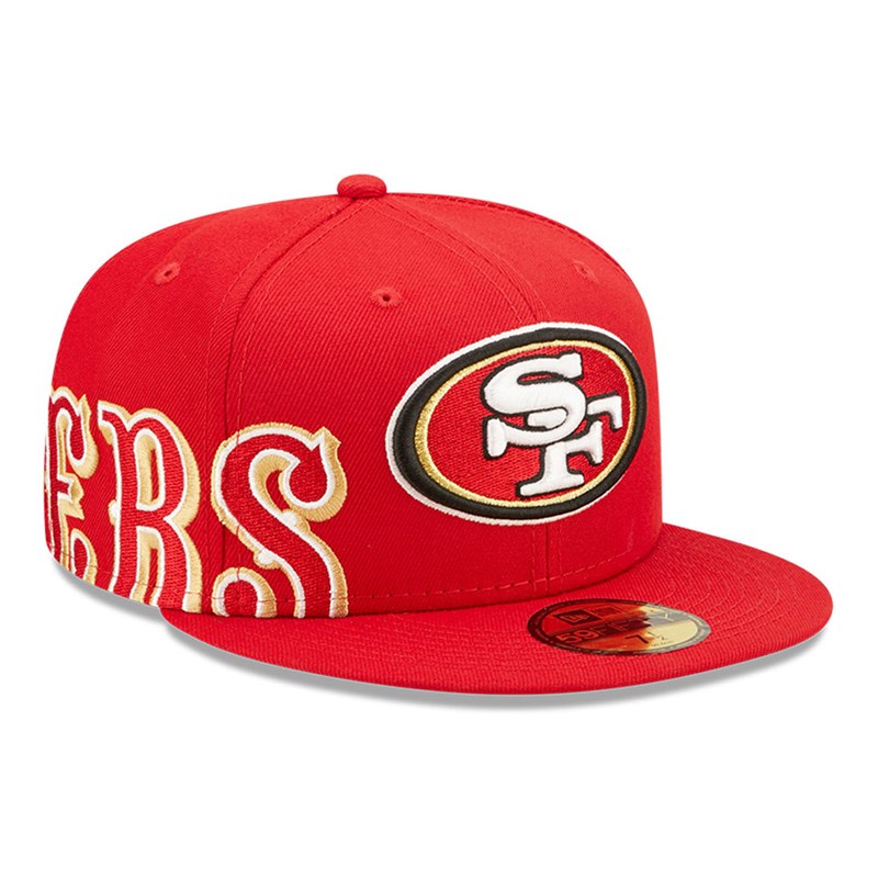 59fifty New Era San Francisco 49ers NFL Side Split Fitted Gorras Rojos | KM3709425