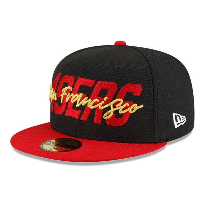 59fifty New Era San Francisco 49ers NFL Draft Fitted Gorras Negros | MS4102839