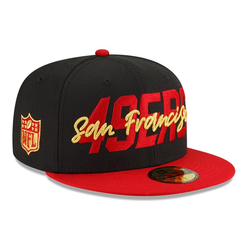 59fifty New Era San Francisco 49ers NFL Draft Fitted Gorras Negros | MS4102839