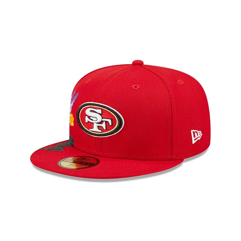 59fifty New Era San Francisco 49ers NFL Blooming Fitted Gorras Rojos | NV1024368