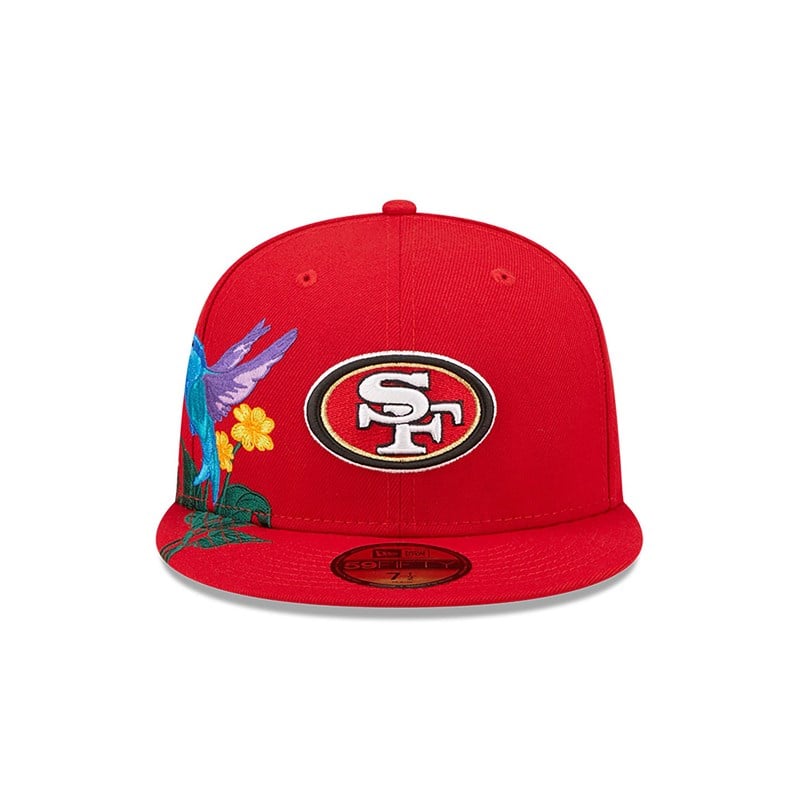 59fifty New Era San Francisco 49ers NFL Blooming Fitted Gorras Rojos | NV1024368