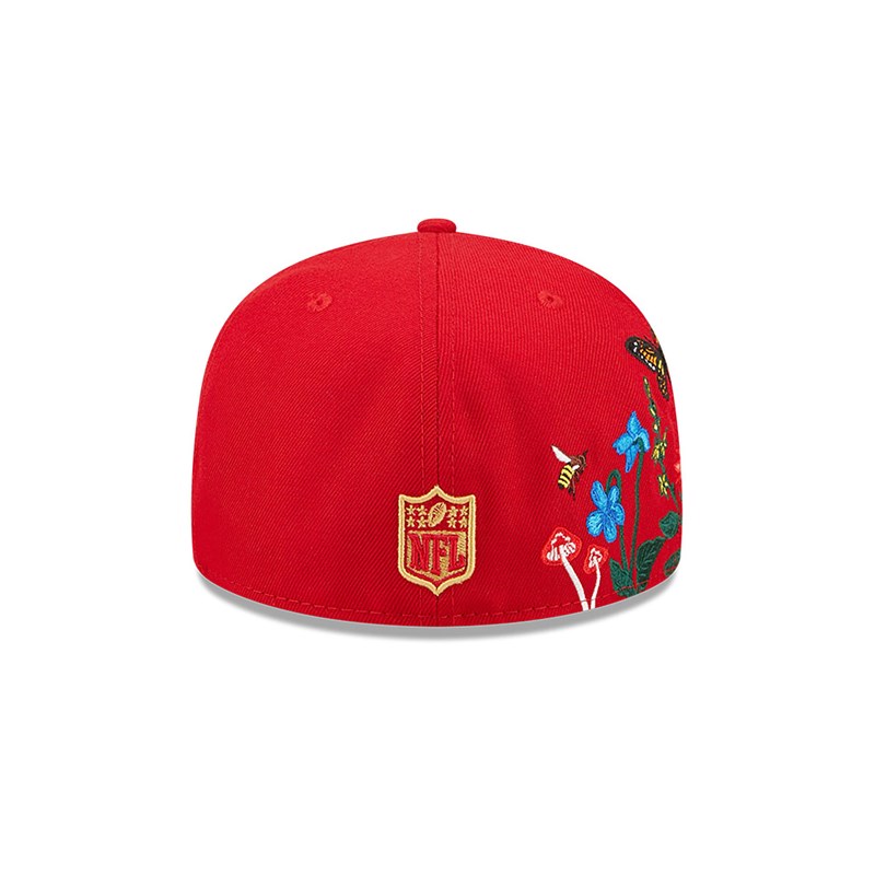 59fifty New Era San Francisco 49ers NFL Blooming Fitted Gorras Rojos | NV1024368