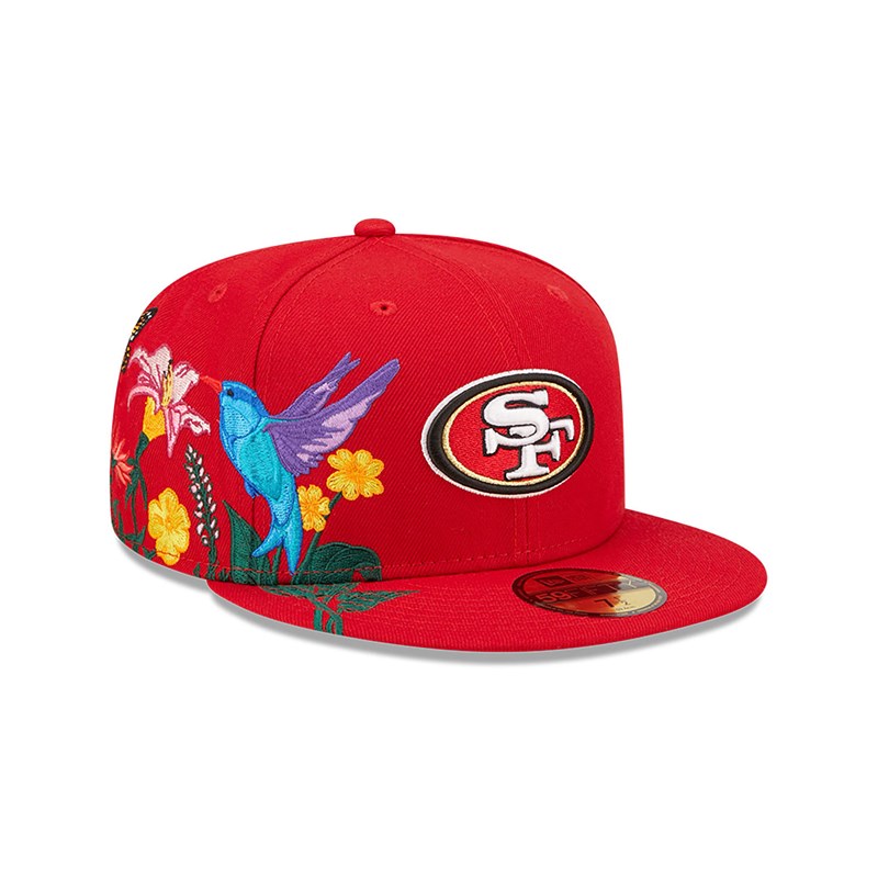 59fifty New Era San Francisco 49ers NFL Blooming Fitted Gorras Rojos | NV1024368